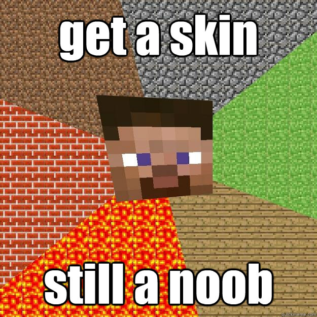 get a skin still a noob
 - get a skin still a noob
  Minecraft