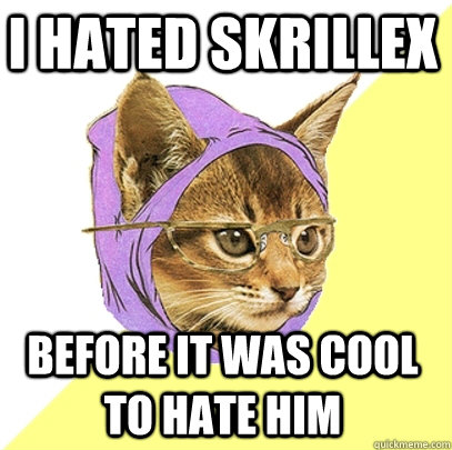 I hated Skrillex before it was cool to hate him  Hipster Kitty