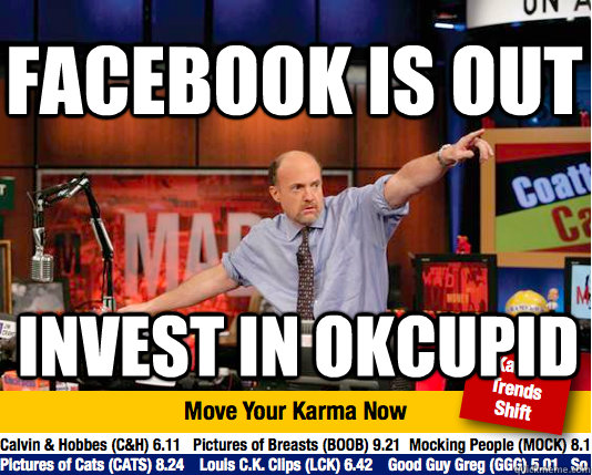 Facebook is out Invest in OKCupid  Mad Karma with Jim Cramer