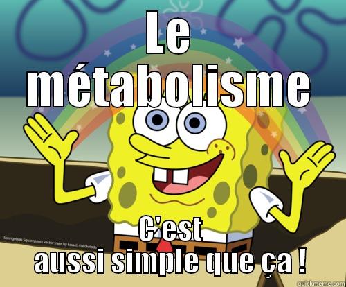 LE MÉTABOLISME C'EST AUSSI SIMPLE QUE ÇA ! Spongebob rainbow