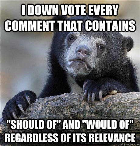 I down vote every comment that contains 