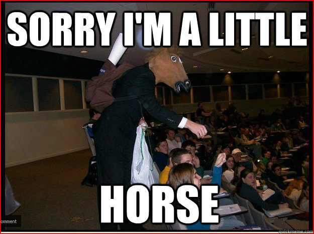 Sorry I'm a little horse - Sorry I'm a little horse  Horse Instructor