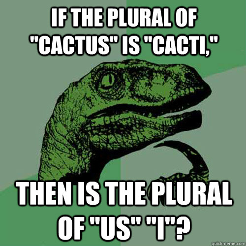 If the plural of 