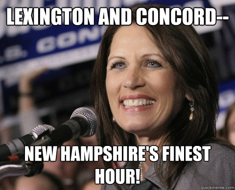 Lexington and Concord-- New Hampshire's Finest Hour! - Lexington and Concord-- New Hampshire's Finest Hour!  Bad Memory Michelle