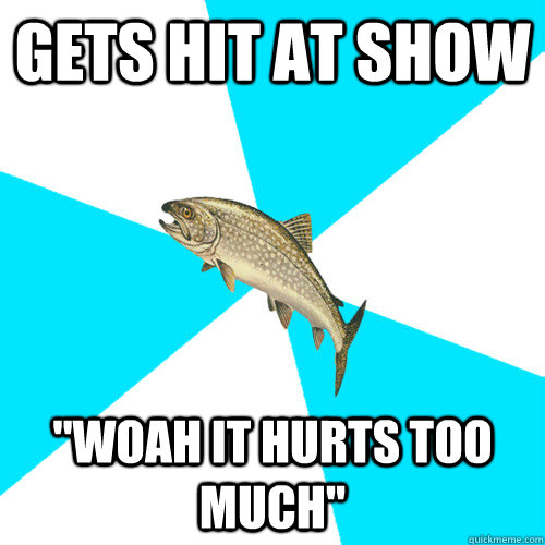 Gets hit at show 