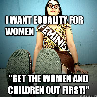 I want equality for women 