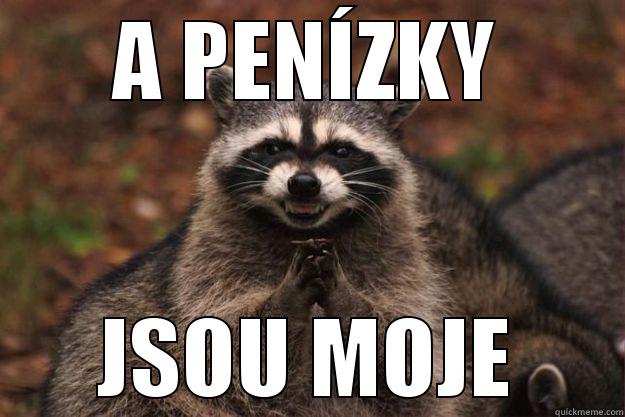 A PENÍZKY JSOU MOJE Evil Plotting Raccoon