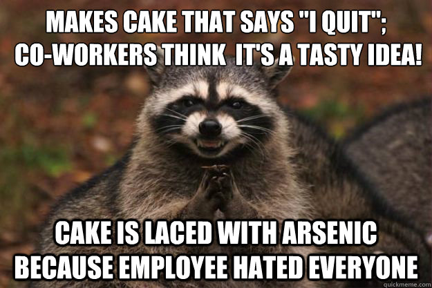 Makes cake that says 