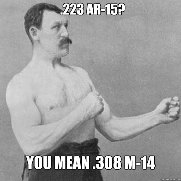 .223 AR-15? You mean .308 M-14 - .223 AR-15? You mean .308 M-14  Misc