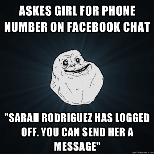 askes girl for phone number on facebook chat 