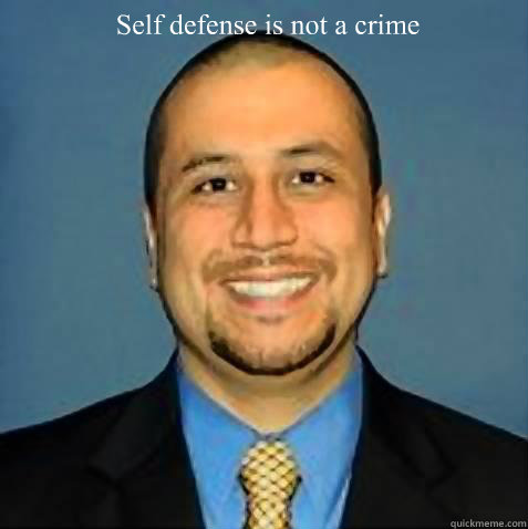 Self defense is not a crime  