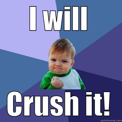 I WILL CRUSH IT! Success Kid