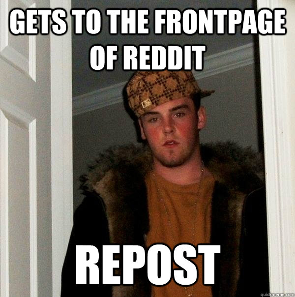 Gets to the frontpage of reddit Repost - Gets to the frontpage of reddit Repost  Scumbag Steve