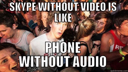skype phone - SKYPE WITHOUT VIDEO IS LIKE PHONE WITHOUT AUDIO Sudden Clarity Clarence
