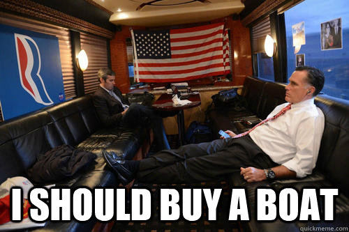 I should buy a boat  Sudden Realization Romney