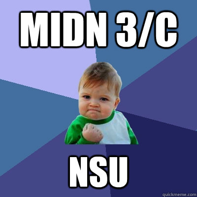 MIDN 3/C NSU  Success Kid