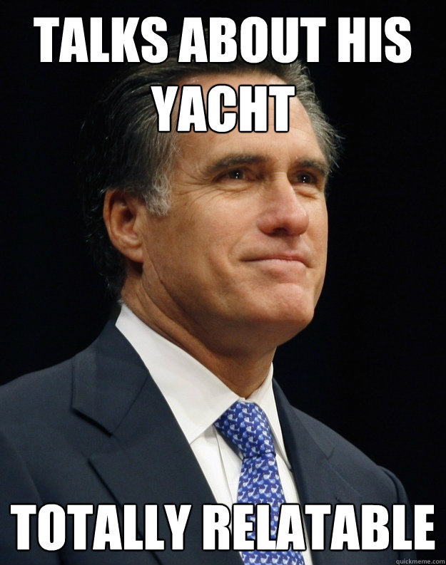 Talks about his yacht  totally relatable  - Talks about his yacht  totally relatable   Rich Romney