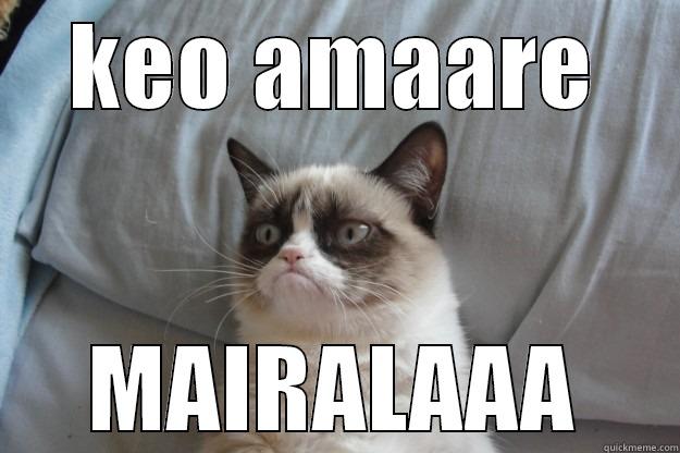 someone kill me - KEO AMAARE MAIRALAAA Grumpy Cat