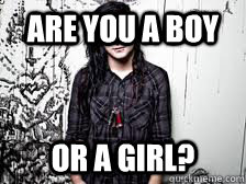 Are you a boy or a girl? - Are you a boy or a girl?  Skrillex!