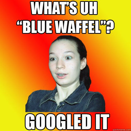    Blue Waffel