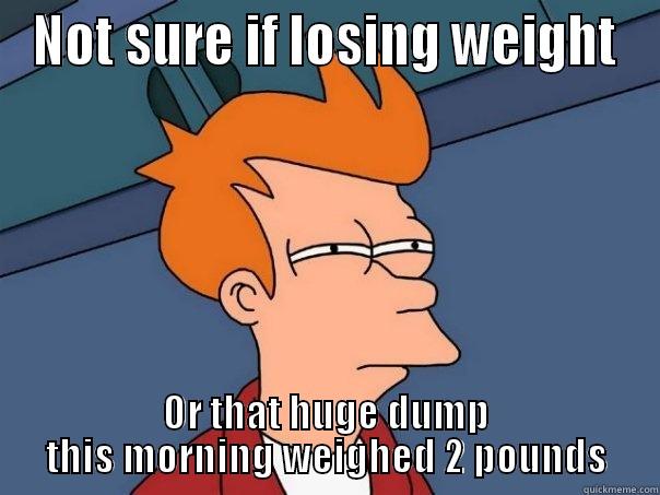 NOT SURE IF LOSING WEIGHT OR THAT HUGE DUMP THIS MORNING WEIGHED 2 POUNDS Futurama Fry