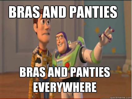 bras and panties bras and panties everywhere  woody and buzz