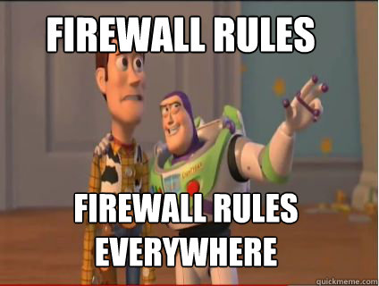 Firewall Rules Firewall rules everywhere  woody and buzz