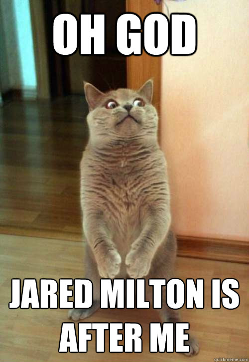 Oh God Jared Milton is after me         Horrorcat