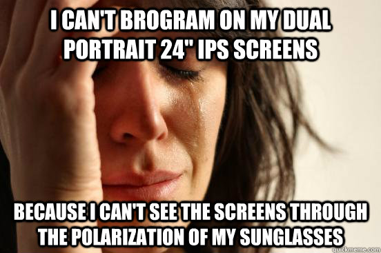 I can't brogram on my dual portrait 24