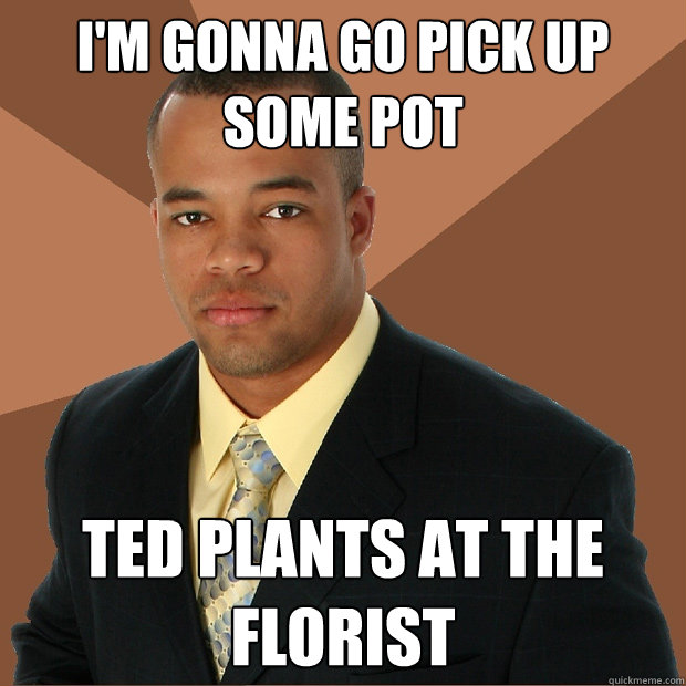 I'm gonna go pick up some pot ted plants at the florist  Successful Black Man