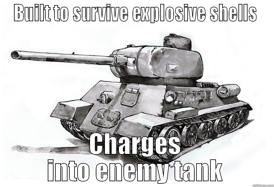 BUILT TO SURVIVE EXPLOSIVE SHELLS CHARGES INTO ENEMY TANK Misc