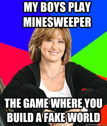 My boys play MINESWEEPER THE GAME WHERE YOU BUILD A FAKE WORLD  Sheltering Suburban Mom