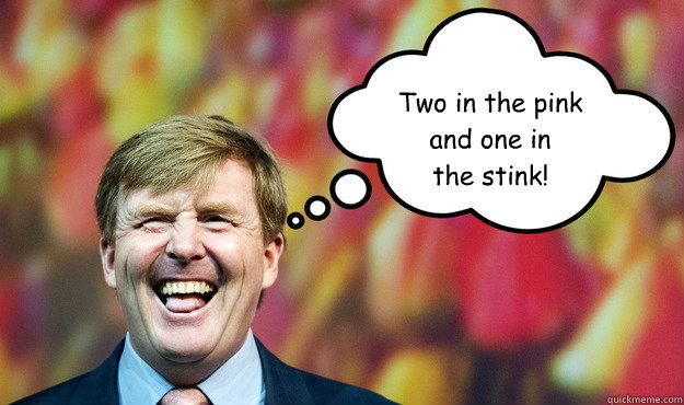 Two in the pink and one in the stink! - Wat denkt WimLex - quickmeme