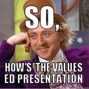 IYAK NA? - SO, HOW'S  THE VALUES ED PRESENTATION Creepy Wonka