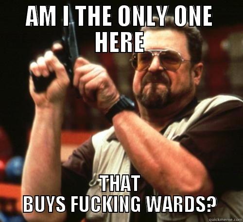 AM I THE ONLY ONE HERE THAT BUYS FUCKING WARDS? Am I The Only One Around Here