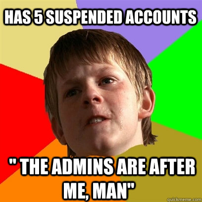 HAS 5 SUSPENDED ACCOUNTS   