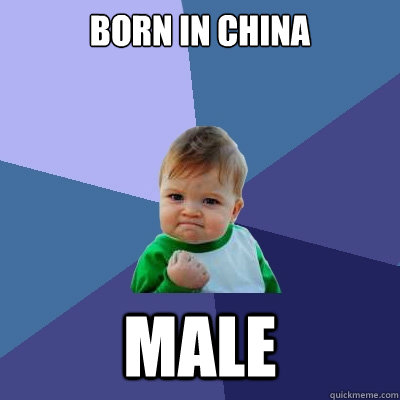 born in china male  Success Kid