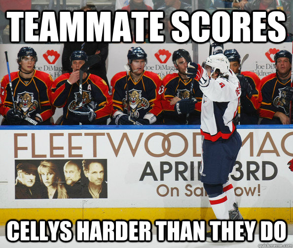 Teammate Scores Cellys Harder than they do - Teammate Scores Cellys Harder than they do  Alex Ovechkin