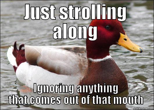 strollingg g - JUST STROLLING ALONG IGNORING ANYTHING THAT COMES OUT OF THAT MOUTH Malicious Advice Mallard