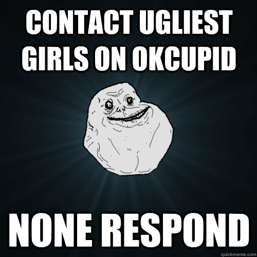 Contact ugliest girls on OkCupid None respond  Forever Alone