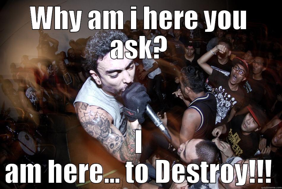 Ive come to destroy you - WHY AM I HERE YOU ASK? I AM HERE... TO DESTROY!!! Misc