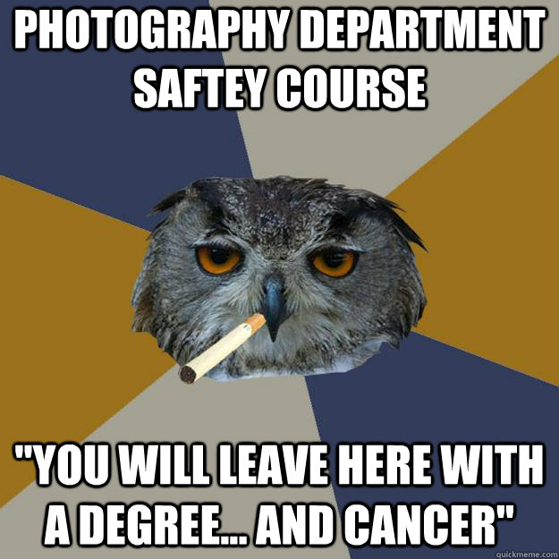 Photography department saftey course 