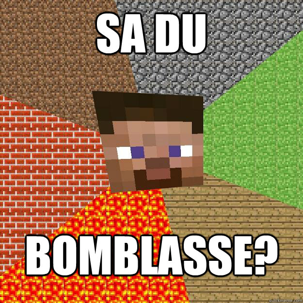 SA du BOMBLASSE?  Minecraft