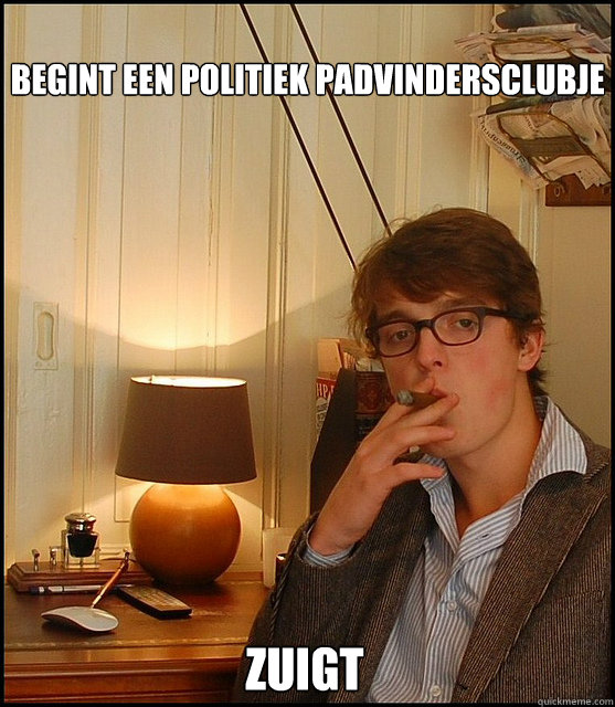 Begint een politiek padvindersclubje Zuigt  