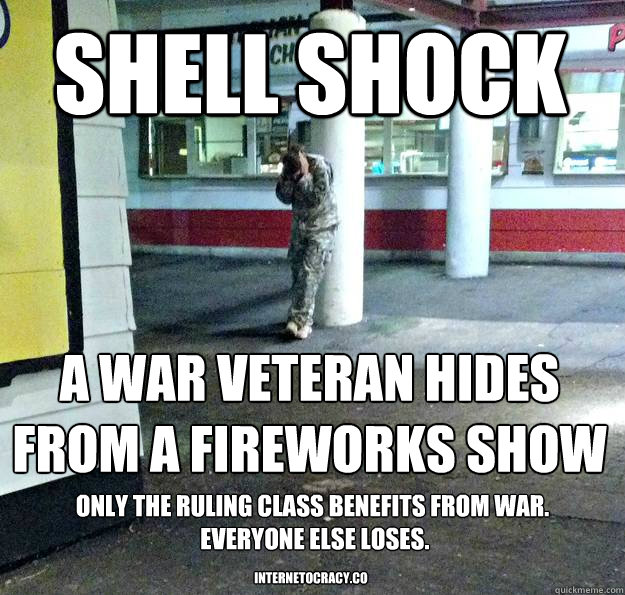 Seriously, shell shock was a much better term for it.. - quickmeme