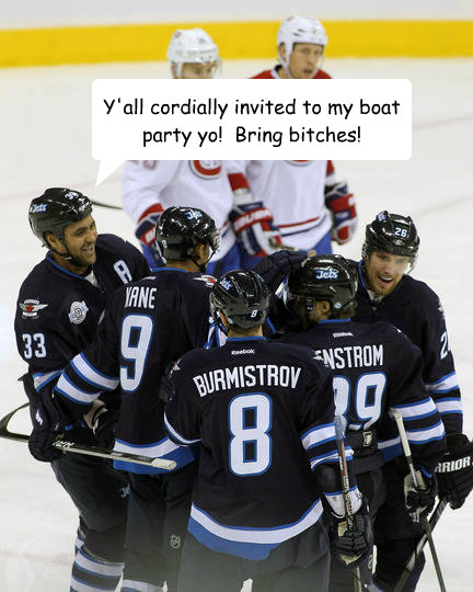 Y'all cordially invited to my boat party yo!  Bring bitches! - Y'all cordially invited to my boat party yo!  Bring bitches!  Dustin Byfuglien