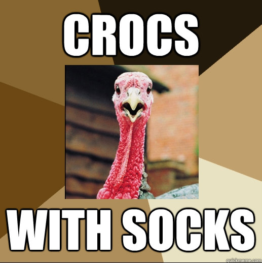 crocs with socks  