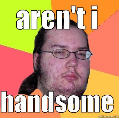 cool meme - AREN'T I  HANDSOME Butthurt Dweller