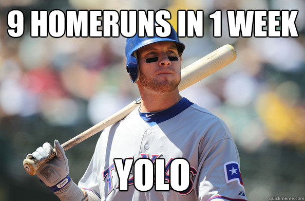 9 HOMERUNS IN 1 WEEK YOLO  