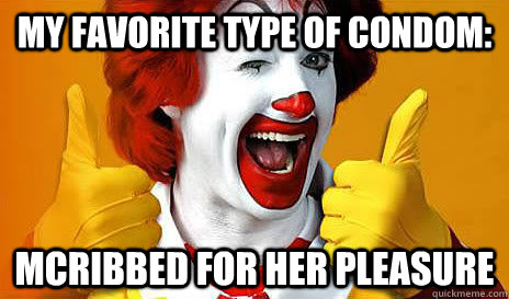 my favorite type of condom: mcribbed for her pleasure  